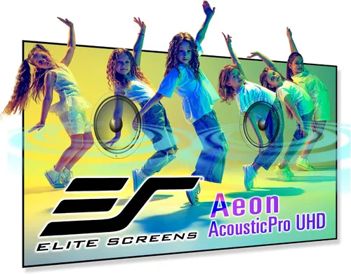 Vista 9 de Elite Screens Pantalla de proyector de marco fijo transparente de sonido