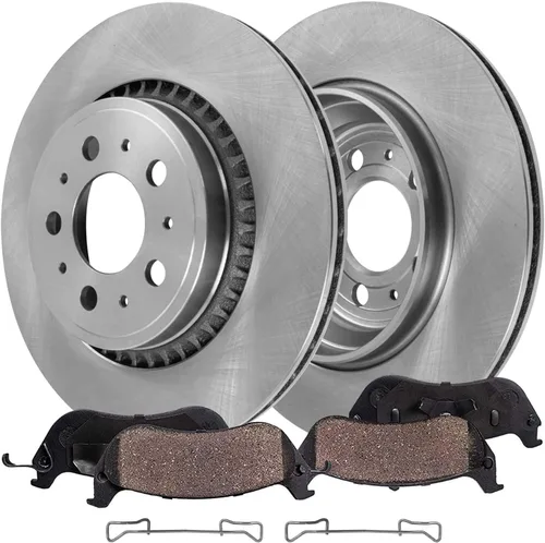 Vista 12 de Detroit Axle - Kit de freno delantero para Toyota RAV4 Prius V Lexus HS250h Scion xB Rotores de disco de 10.83 pulgadas Reemplazo de la pinza