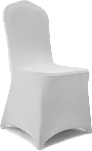 Vista 28 de Peomeise - 6 piezas de funda elástica de elastano para sillas, para bodas, fiestas, banquetes y eventos (negro, 6)
