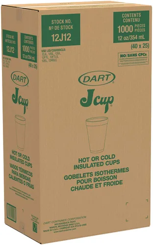 Vista 9 de DART Taza de espuma 12J12 de 12 oz (caja de 1000)