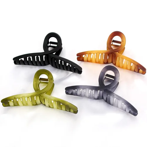 Vista 15 de Pinzas para el cabello grueso, paquete de 4 pinzas de gelatina extra grandes para mujeres, accesorios para el cabello de 4.75 pulgadas para mujeres