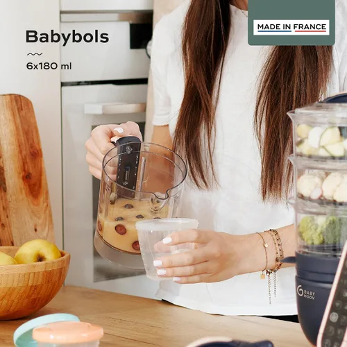 Vista 2 de Babymoov – 4 piezas contenedores de almacenamiento de alimentos.