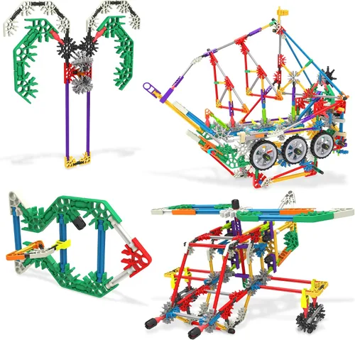 Vista 3 de KNEX Set Deluxe de 80 modelos con bolsa reutilizable - Kit de construcción STEM, juguete de construcción para niños, juego creativo, para niños a