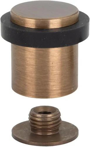 Vista 9 de Tope de puerta Amortiguador de silicona Hecho de latón Base roscada Incluye tornillo + tapón de sujeción Hardware EVI