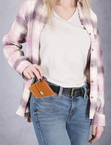 Vista 6 de Timberland Cartera pequeña de cuero RFID para mujer