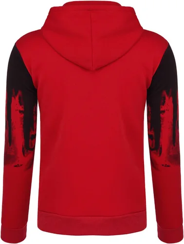 Vista 4 de Ymosrh Sudaderas con capucha para hombre, sudaderas con capucha con gráficos, sudaderas casuales con cordón y bolsillos, sudaderas con capucha