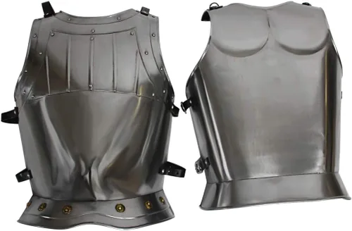 Vista 5 de Peto medieval Warrior - Ajustado - Metálico - Talla única, Metálico