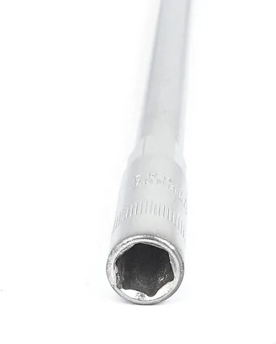 Vista 2 de uxcell Manija en T 0.315 in hexagonal Socket Hexágono Llave Llave Tuerca Driver Tono Plata
