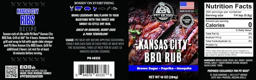 Vista 2 de Pit BOSS 40335 Kansas City BBQ Rub Grill Especias, 10 onzas (paquete de 1), multicolor