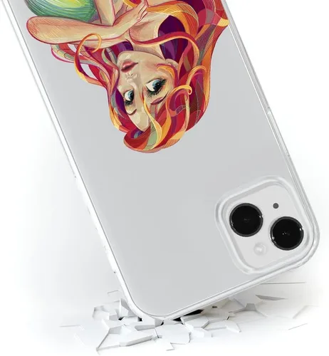 Vista 4 de ERT GROUP Funda de teléfono celular para Apple iPhone 14 Plus, original y con licencia oficial de Disney, Ariel 004 se adapta de forma óptima a