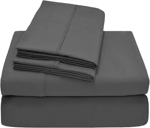 Vista 3 de Ropa de cama de algodón egipcio Satén Solid Patrón 1000 hilos 6 pcs hoja de cama Set 100% algodón egipcio de clase alta, sólido, 15 inches Deep Beige
