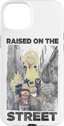 Vista 9 de Sesame Street Funda para iPhone 17 con texto en inglés "Raised on the Streets
