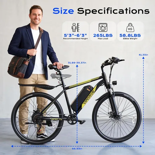 Vista 7 de Bicicleta de montaña eléctrica para adultos, motor de pico de 750 W, bicicleta eléctrica de 22 MPH, batería de 48 V, 50 millas, bicicleta eléctrica