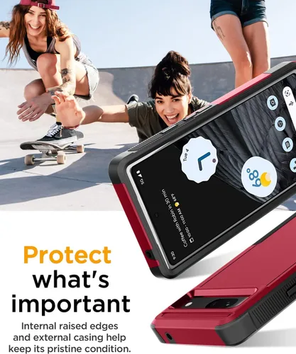 Vista 3 de AICase Funda para Google Pixel 7, resistente protección contra caídas, cuerpo completo, resistente a los golpes, a prueba de polvo, multicapa