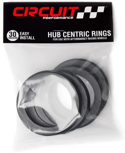 Vista 2 de Circuit Performance 2.878 in OD a 2.524 in ID Negro Plástico Policarbonato Hub Centric Anillos