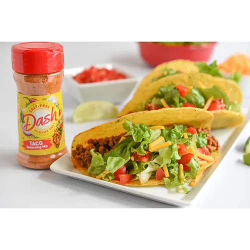 Vista 5 de Dash - Mezcla de condimentos para tacos sin sal, 2.5 onzas (paquete de 8)