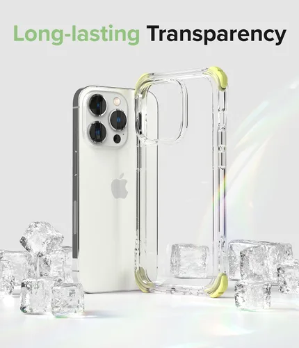 Vista 3 de Ringke Fusion Plus [Tecnología de doble bolsillo de aire] Funda compatible con iPhone 14 Pro Max de 6.7 pulgadas, funda protectora transparente a