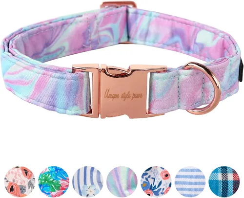 Vista 53 de Unique style paws Collar de perro con hebilla de plástico con colgante, collar de cachorro para primavera y verano, traje de baño para fiesta