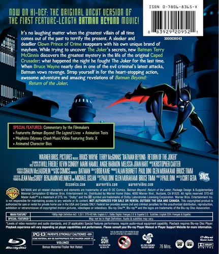 Vista 3 de Batman Beyond Return of the Joker Blu-ray