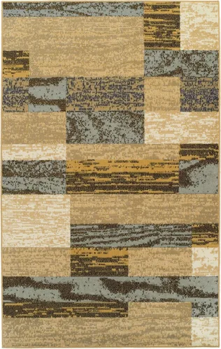 Vista 51 de Superior - Alfombra de pasillo, reverso de yute, moderna, geométrica, para dormitorio, oficina, sala de estar, entrada, suelo de madera dura