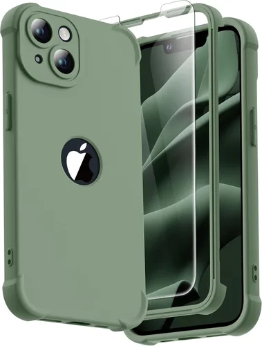 Vista 142 de ORETECH Funda para iPhone 11, con [2 protectores de pantalla de vidrio templado] [prueba de caídas de grado militar de 10 pies]