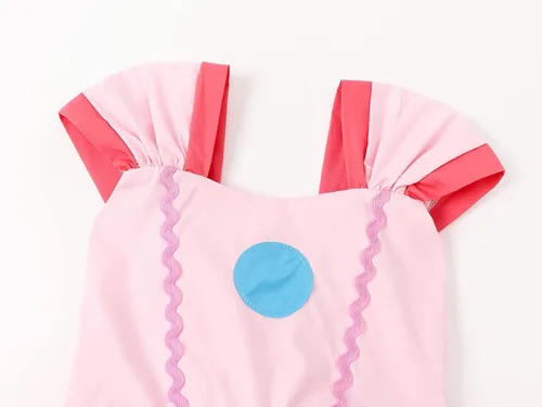 Vista 3 de AmzBarley Toddler Princess Costume Dress for Baby Girls Kids Birthday Party Halloween Dress Up with Accessories