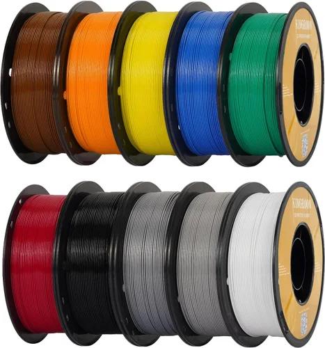 Vista 11 de Kingroon Paquete de filamento PLA de alta velocidad para impresora 3D de 1.75 mm, filamento rápido para impresora 3D para impresión hiper rápida
