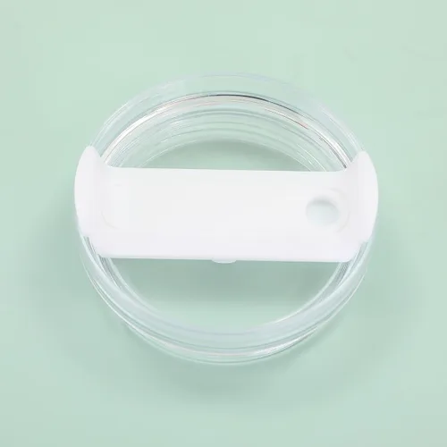 Vista 4 de Tapa de Vaso de 40 OZ Compatible con Stanley Quencher, Paquete de 2 Tapas de Vaso de Acero Inoxidable a Prueba de Derrames y Resistentes a