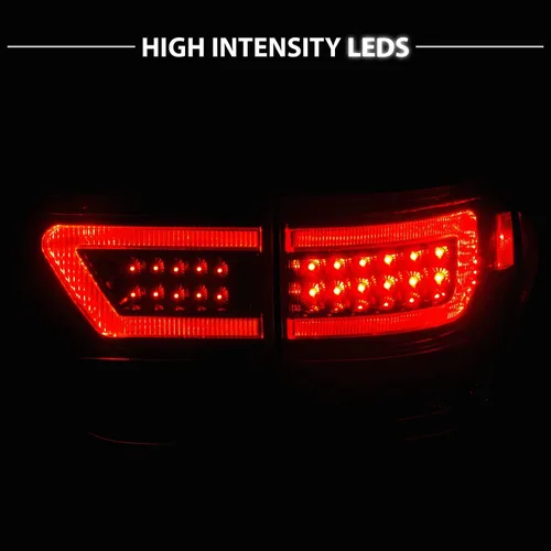 Vista 6 de AmeriLite Juego de luces traseras de repuesto para Jeep Grand Cherokee WK2 2011-2013, color negro, lado del pasajero y del conductor
