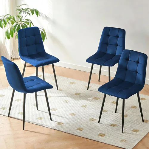 Vista 23 de Homedot Juego de mesa de comedor para 2, mesa de cocina de 3 piezas, juego de sillas de comedor redondas y negras para espacios pequeños, juego