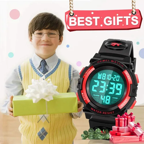 Vista 7 de Reloj impermeable multifuncional LED para niños - Regalos para niños
