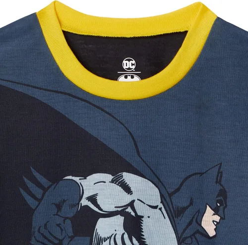Vista 7 de BATMAN Pijamas para niños Conjunto de ropa de dormir de 4 piezas para niños, pantalones de pijama y camisas de dormir para niños grandes y niños