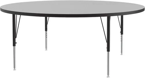 Vista 3 de Correll AM2448-REC-15 EconoLne - Mesa de actividades de melamina, 24 pulgadas x 48 pulgadas, parte superior de granito gris rectangular, patas