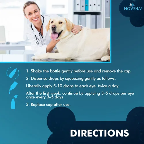 Vista 5 de NOVEHA Gotas para Mascotas Solución Avanzada de Lanosterol + NAC (2 x 10 mL)
