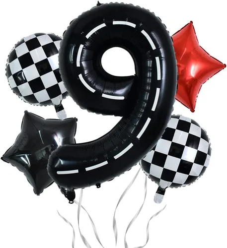 Vista 70 de Globos de números grandes, negros, de 40 pulgadas