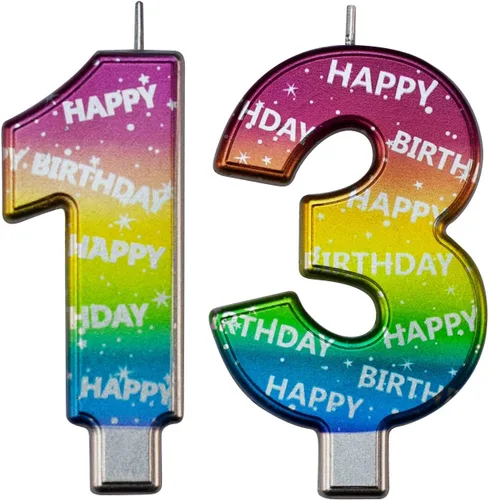 Vista 170 de DERVENTA Vela Grande de Cumpleaños Número 3D Verde Luminoso de 3.7 Pulgadas Celebración de Fiesta Aniversario Decoración Adorno para Pastel 1 Pieza