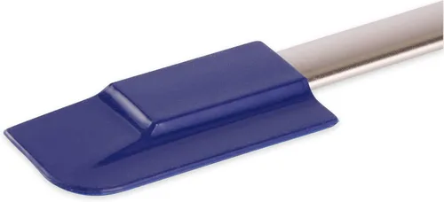 Vista 2 de RSVP International Endurance Kitchen Tool Collection - Espátula de silicona, mango de acero inoxidable, 9.5 x 1.4 pulgadas, color azul