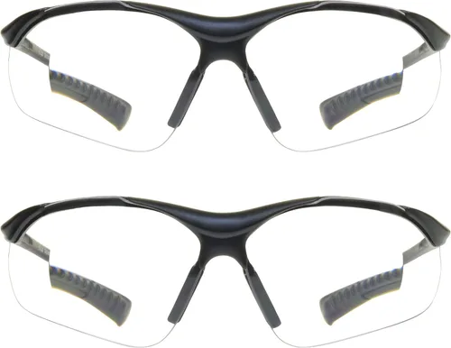 Vista 7 de proSPORT Gafas de seguridad para lector de lentes completas, transparentes o ahumadas, curva envolvente, no bifocales