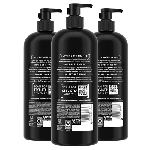 Vista 2 de TRESemmé Champú antiencrespamiento 3 unidades para cabello encrespado formulado con tecnología Pro Style 28 Fl Oz