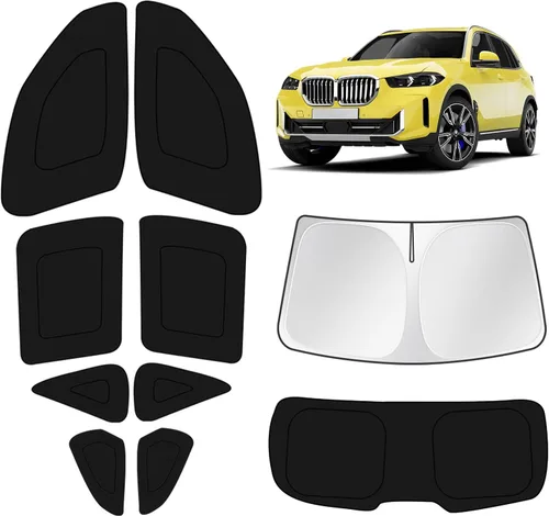 Vista 93 de KUST - Parasol plegable para parabrisas para BMW X1 E84, accesorios 2011 2012 2013 2014 2015, protector de visera de sol ajustable que bloquea