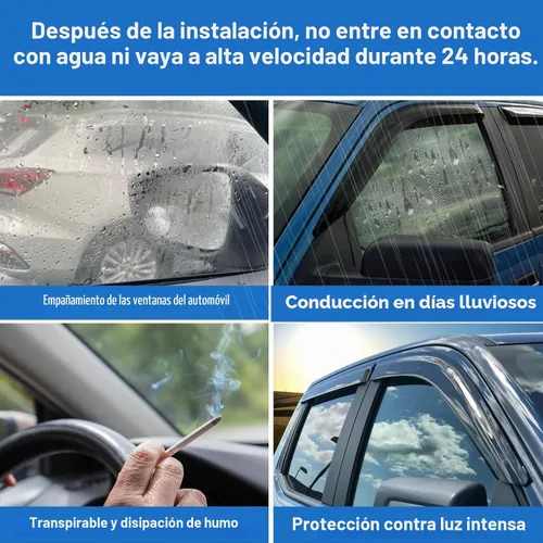 Vista 3 de Protección contra lluvia para ventanas para Ford Explorer/Mercury Mountaineer 2002-2010, protector de visera de ventana, deflector de viento