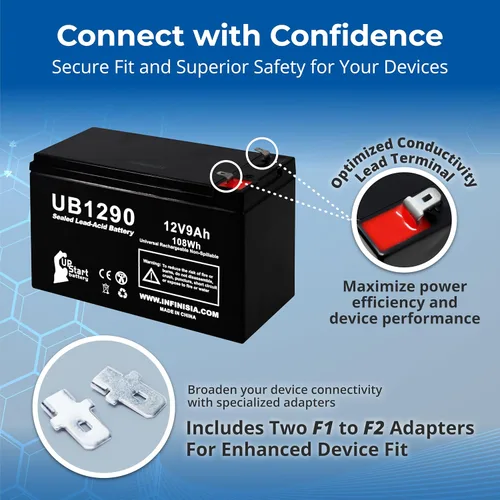 Vista 9 de 2X UB1290 12V 9Ah UPS para reemplazo de batería APC 1500