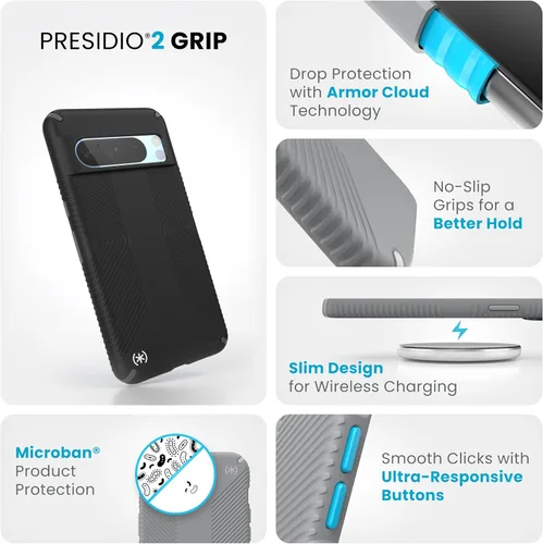 Vista 2 de Speck Funda para Google Pixel 8 Pro, agarre de protección contra caídas, resistente a los arañazos, funda suave al tacto para Google Pixel 8 Pro