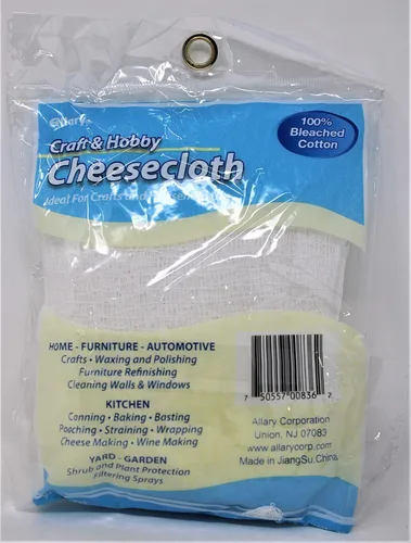 Vista 2 de 1 paño de queso, 100% algodón blanqueado, 2 yardas cuadradas, nuevo