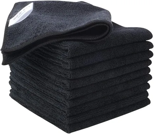 Vista 29 de KinHwa Paños de cocina para platos, paños de microfibra absorbentes de secado rápido, trapos de cocina con lado de limpieza de poliéster, ideal