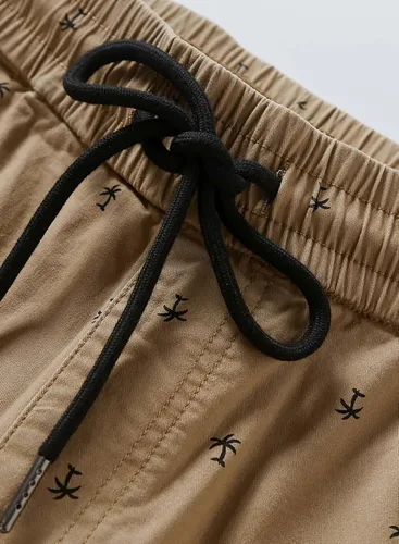 Vista 6 de JMIERR - Pantalones cortos informales para hombre, pantalones cortos de golf, pantalones chinos con cordón, de tela de sarga elástica, para verano