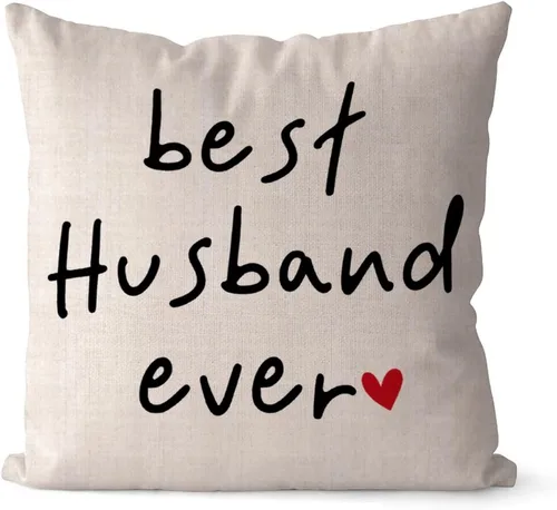 Vista 13 de Fundas de almohada de San Valentín de 16 x 16 pulgadas, con texto en inglés «All Because Two People Fell in Love», fundas de almohada de lino