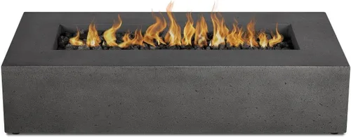 Vista 4 de BBQGuys Signature La Valle - Mesa rectangular de gas natural de 56 pulgadas, color carbono (se envía como propano con kit de conversión)