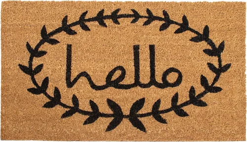 Vista 5 de Calloway Mills 121812034 Calico Hello Felpudo 20" x 34