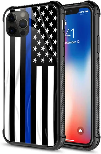 Vista 15 de ZHEGAILIAN Funda para iPhone 13, parte trasera de vidrio templado + funda protectora de TPU de silicona suave con diseño de munición